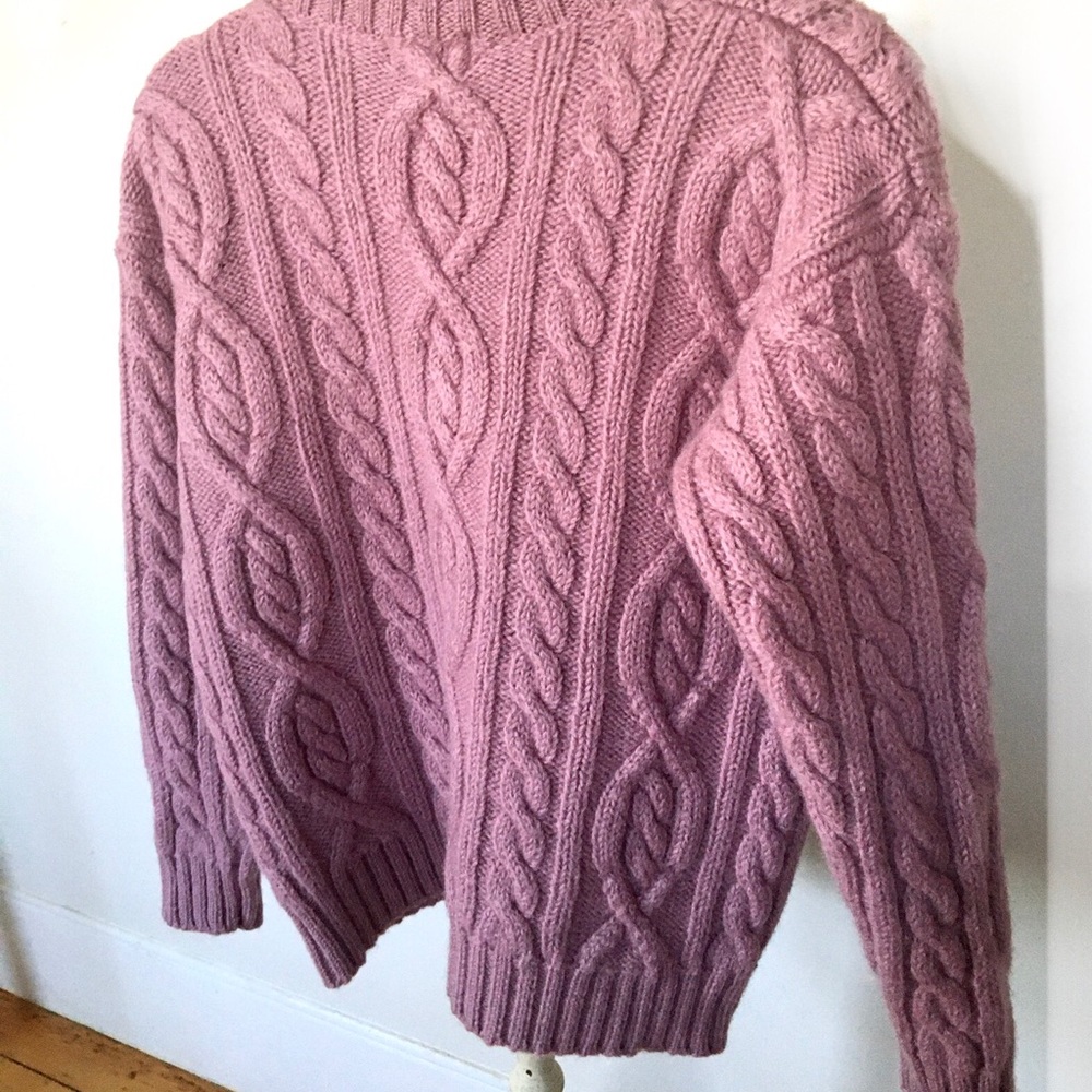 100% wool chunky turtleneck sweater - Picture 8 of 15